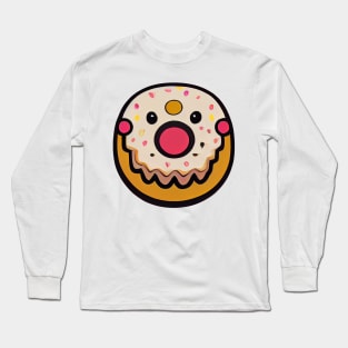 Surprised Donut #2 by dozydonut Long Sleeve T-Shirt